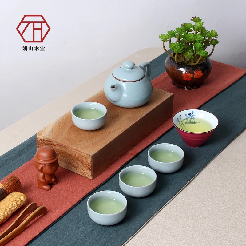 [Yan Mountain] static Blue 11 new Chinese gaming Ruyao creative Kung Fu tea gift wholesale