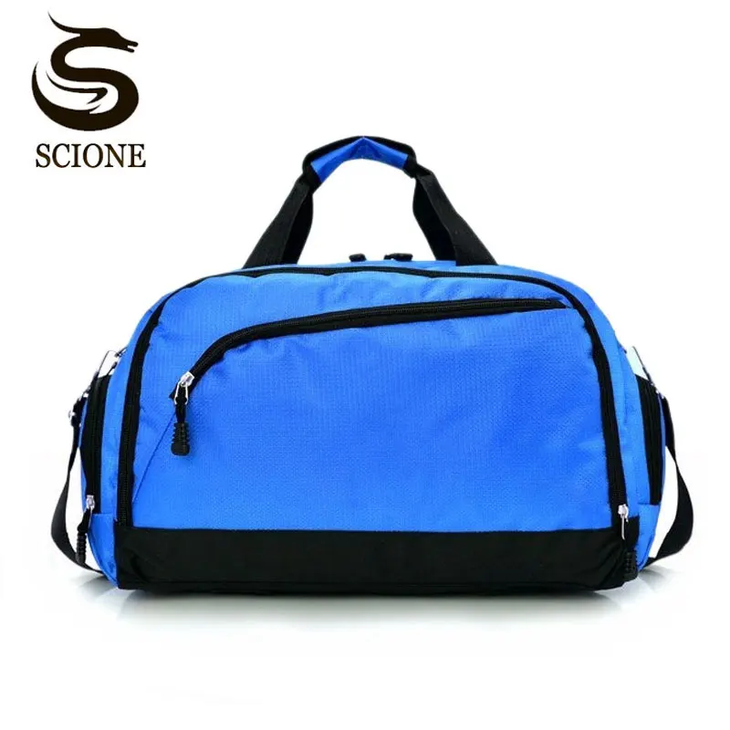 

Scione Men Waterproof Travel Bags Sport Suitcase Women Fashion Luggage Handbags Large Casual Outdoor Shoulder Bag Shoe Storage