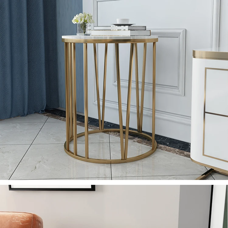 Луи Мода журнальные столы нордический мрамор простой современный маленькая квартира гостиная творческий Железный искусство