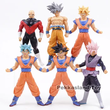 

Dragon Ball SUPER Son Goku Ultra Instinct Super Saiyan God SS Gokou Black Jiren PVC Figures Toys 6pcs/set