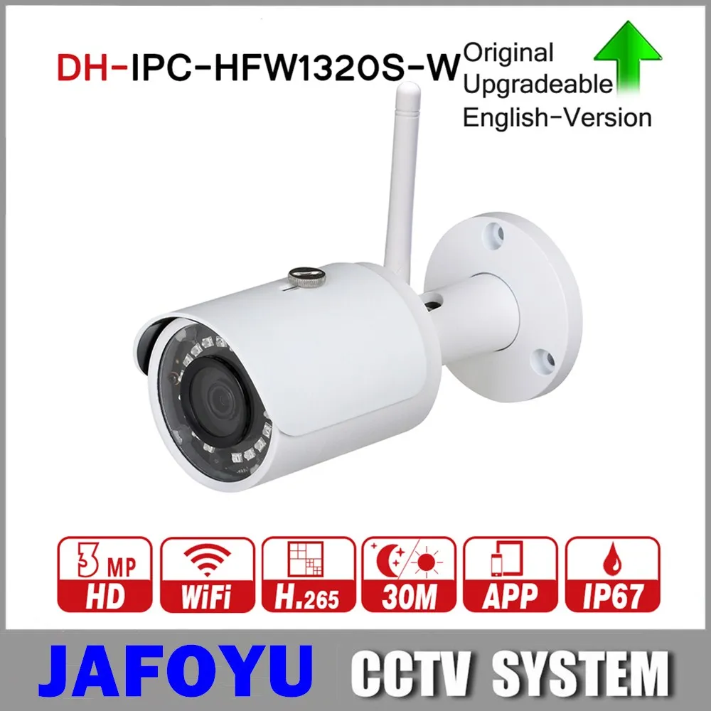 Мини цилиндрическая IP камера DH IPC HFW1320S W HD с поддержкой Wi Fi Onvif PSIA CGI протокола ИК