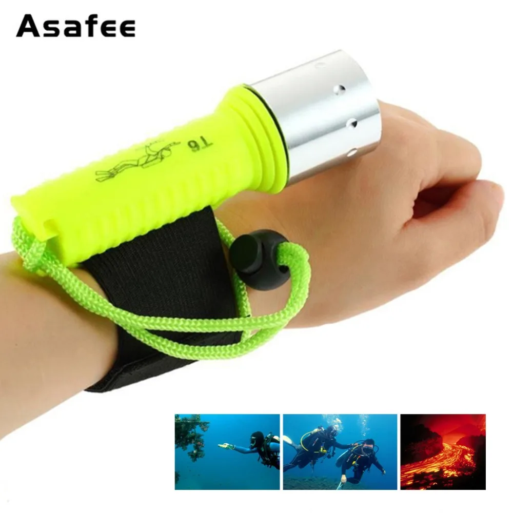 Asafee Backup Dive Light Mini Diving Flashlight Portable Underwater