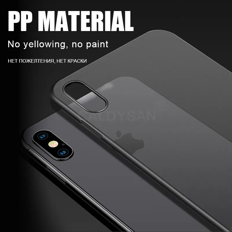 Ультратонкий матовый чехол 0 26 мм для IPhone XR XS Max X 8 7 6 6s Plus противоударный 12 mini 11 Pro SE