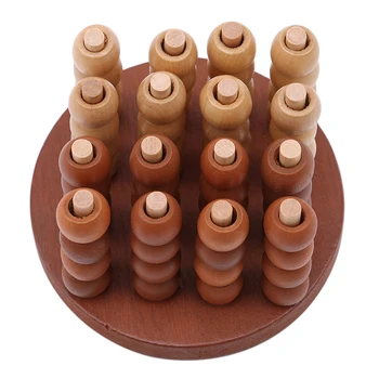 

New Arrivals Children Toys Wooden three-dimensional four-game Chess Toys For children/adult Puzzles Game