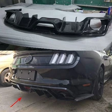 Диффузор заднего бампера из углеродного волокна для Ford Mustang GT350 2,3 T 5,0 T Coupe 2 двери- FRP черный