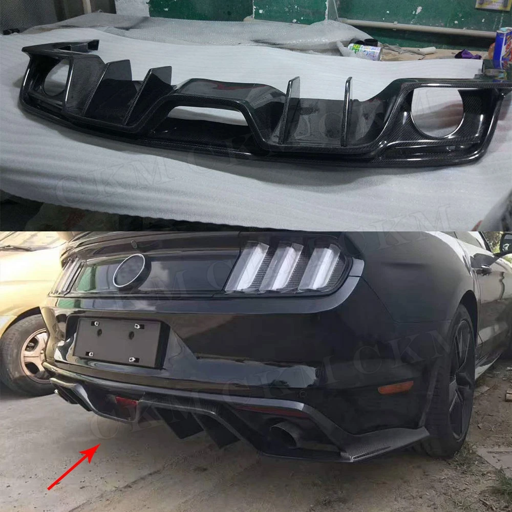 Диффузор заднего бампера из углеродного волокна спойлер для Ford Mustang GT350 2 3 T 5 0 купе