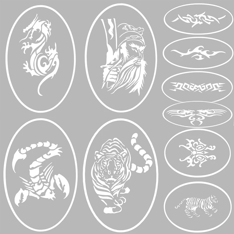 OPHIR A4 Airbrush Temporary Stencils Temporary Tattoo for Body Paint
