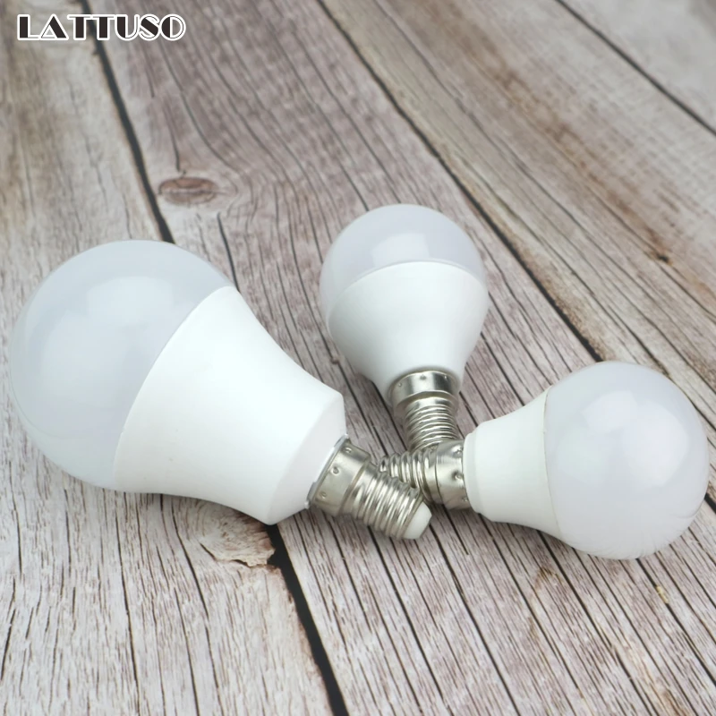 

LED Bulb AC220V 230V Led lamp E14 Smart IC Lampada 12W 9W 6W 3W Warm/Cold White For Indoor Table Ceiling Lighting