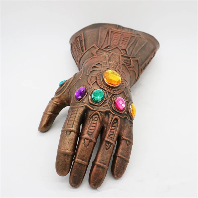 Светодиодный светильник Thanos Infinity Gauntlet Косплей светодиодный перчатки ПВХ супергерой перчатки Таноса Хэллоуин реквизит