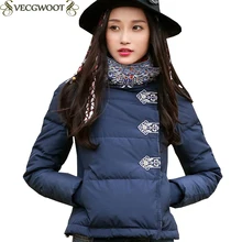 Новинка, женский зимний короткий пуховик, женский модный теплый пуховик большого размера, Женская куртка с воротником-стойкой и длинным рукавом, S465