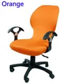Orange colour lycra computer chair cover fit for office chair with armrest spandex chair cover decoration wholesale
