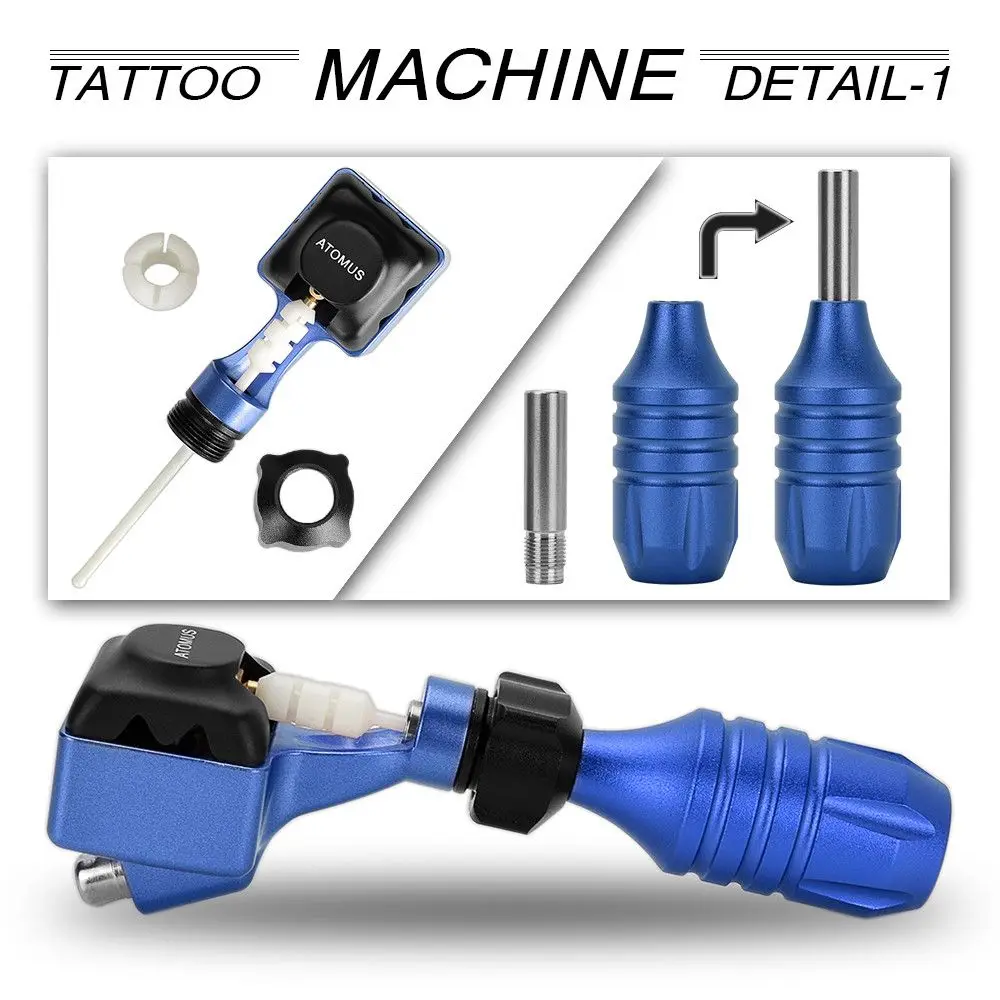 Роторная моторная тату-машинка, тату-пистолет, Перманентный макияж, тату-ручка, цветная краска для тела, ассорти, тату-моторный набор, боди-арт, красота