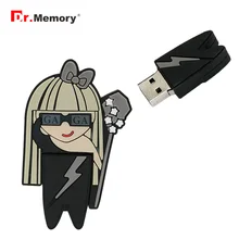 Элегантная женская модель GaGa, флеш-накопитель, 64 ГБ, флеш-диск USB 2,0, 4 ГБ, 8 ГБ, 16 ГБ, 32 ГБ, карта памяти, персональный флеш-накопитель, креативный подарок