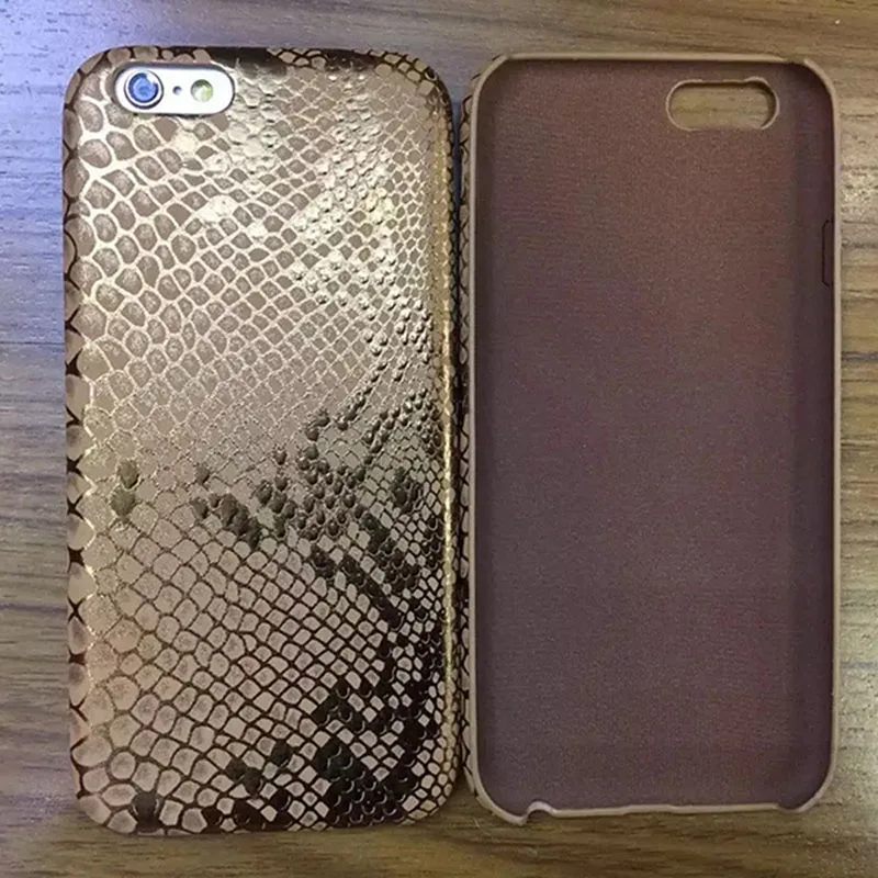 1 Pc/lot Soft PU Leather Snake Scales Pattern Cell Phone