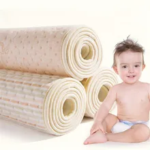 Estera de algodón de color orgánico impermeable para bebés, almohadilla de orina, sábanas de cama, pañales