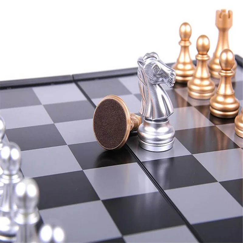 32*32*2 см магнитные международные шахматы портативные складные шахматы Обучающие шахматы