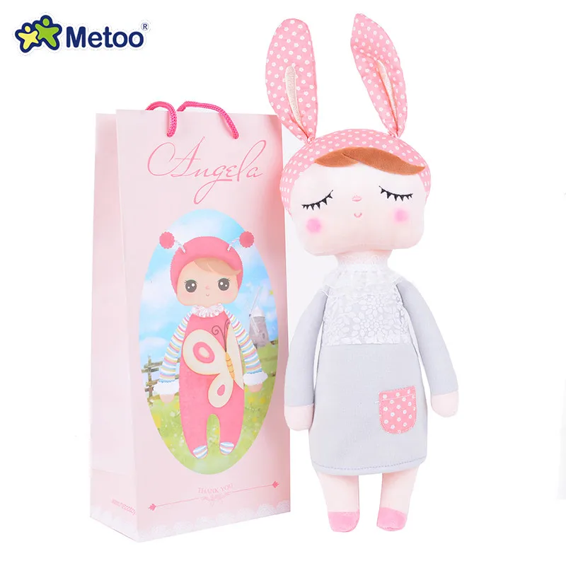 Belle peluche et peluche Angela poupées lapin animal original Metoo design pour enfants bébé anniversaire cadeau de noël