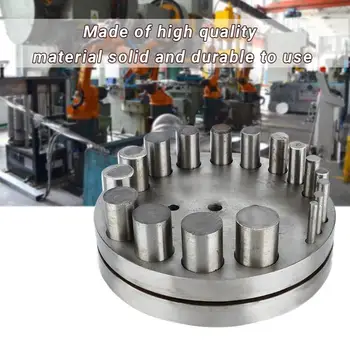 

Professional 17 Holes DIY Punch Die Disc Set Irregular Metal Circle Round Punching Cut Punch Jeweler Jewelry Making Repair Tool