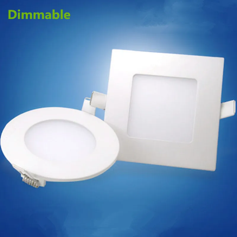 

20X Dimmable LED Recessed Down Panel Light SMD 2835 Lamp Bulb AC85-265V 6W 9W 12W 15W 18W 21W 30W ceiling lighting LED Downlight
