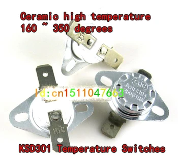 

KSD301 10A 250V 240 degree Ceramic high-temperature thermostat switch CQC 160C~240C (Optional) NC thermostat normally closed