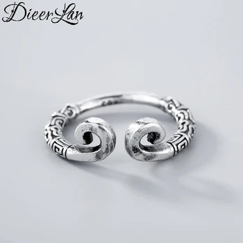 

Summer Punk Vintage 925 Sterling Silver Crown Rings for Women Gifts Adjustable Size Finger Rings Anillos Anelli 2019