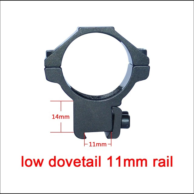 Дискавери тактический охотничий прицел HD 1-4X24 IR длинный глаз рельеф с подсветкой R& G телескопический прицел подходит 30-06 308 AR15 M4 - Цвет: low dovetail 11 mm