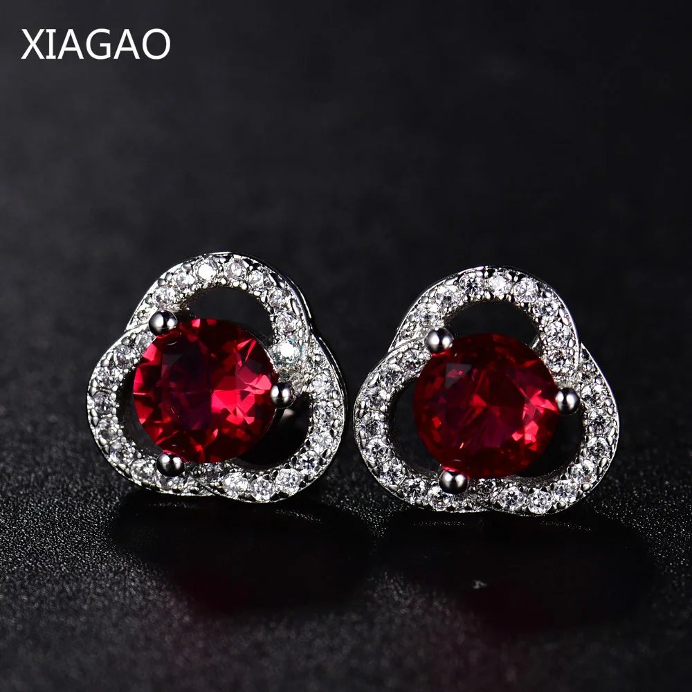 

XIAGAO Hot Selling Flower Shape Ear Stud Marquise Cut AAA+ CZ Cubic Zircon Flower Stud Earrings for Women