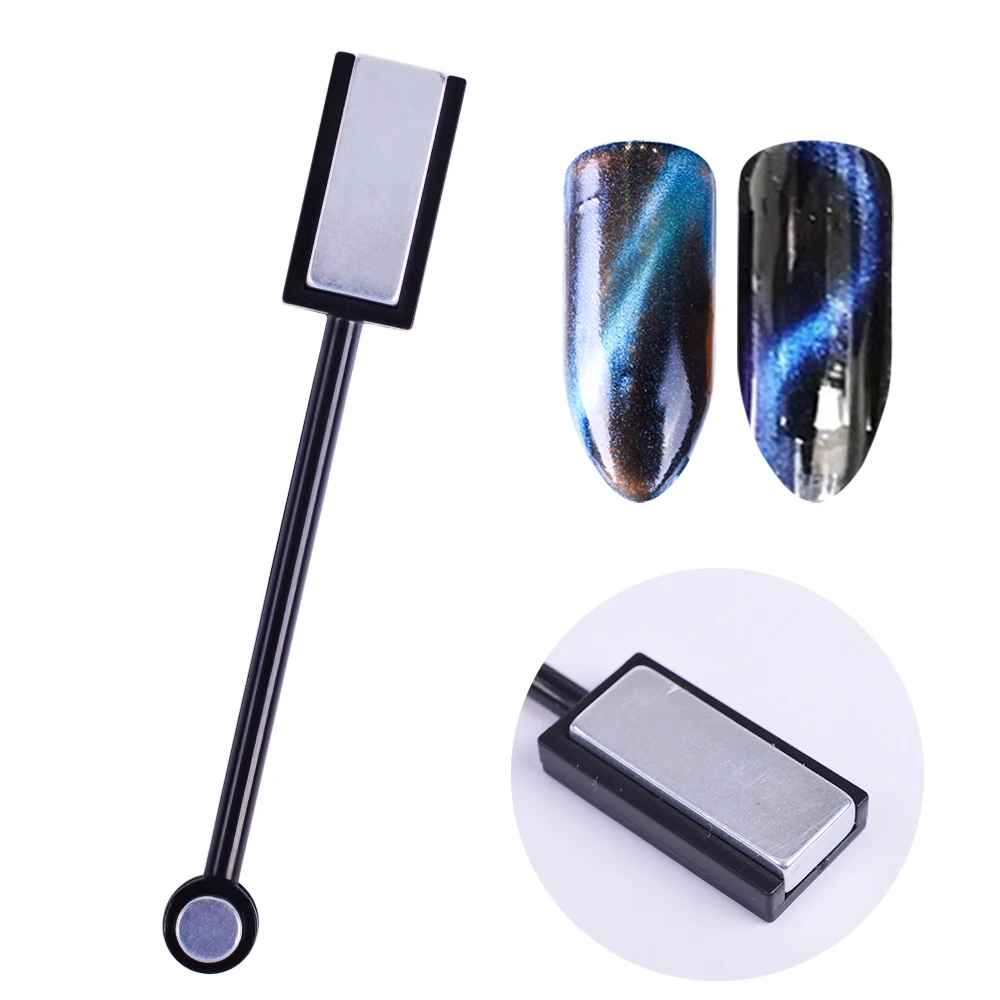 

1pcs Double Head Cat Eye Gel Magnet Stick Curved Line Strip 3D Designs For Polish Nail Gel Nail Art Decor Magnetic Tools LA035