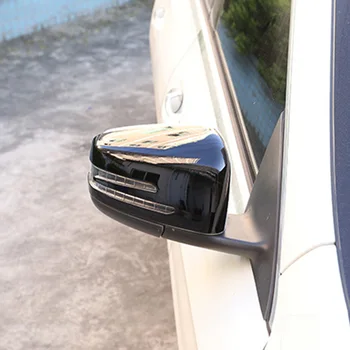 

For Mercedes-Benz C Rearview Mirror Cover Decal 2pcs Sticker W176 GLA CLA CLS ABS Trim