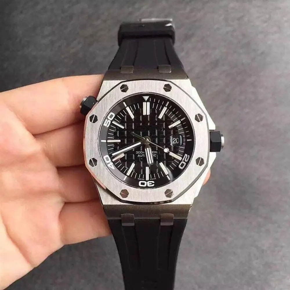

2019 top brand luxury mens wristwatch Royal Oak Ap series 15710ST black dial 42 mm aaa watch automatic mechanical watch for men
