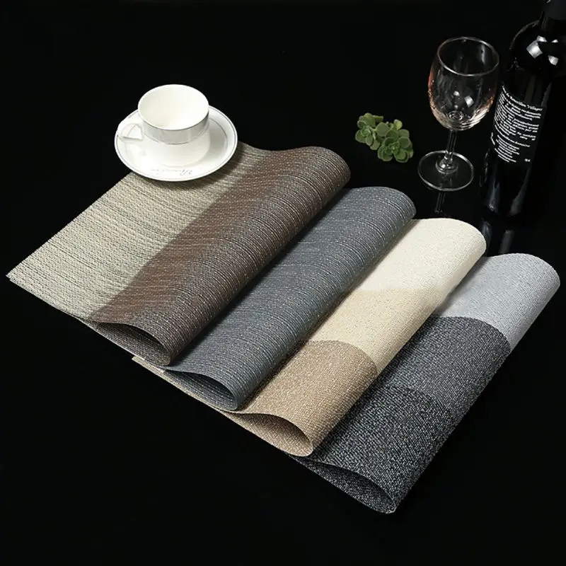 4 قطعة PVC العزل وعاء أدوات المائدة تحديد الموقع مكان حصيرة كوستر طاولة طعام ديكور اكسسوارات المطبخ