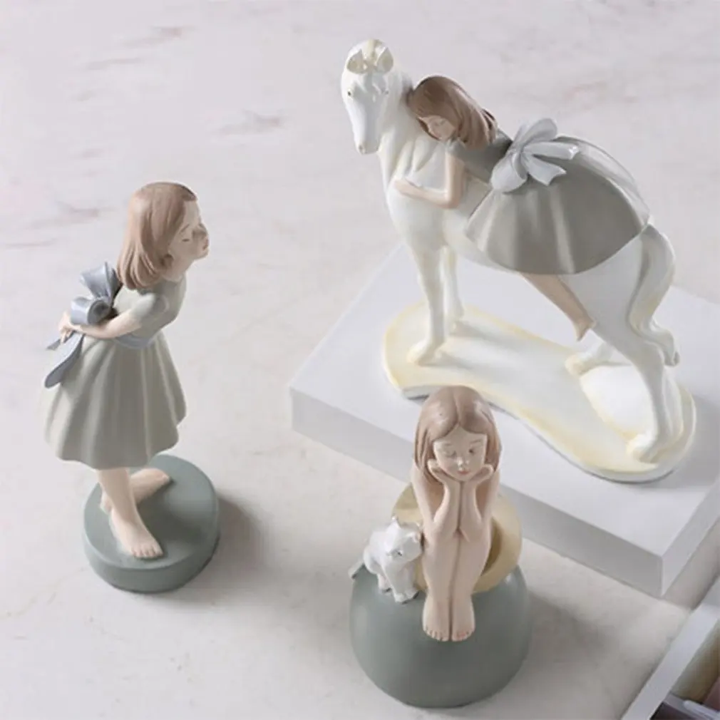 

Girl Creative Girl Pieces Of Resin Craft Room Decoration Girl Gifts Love Crafts Living Room Decoration Home Small Ornaments