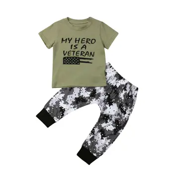 

Toddler Kids Baby Boy Letter Tops T-shirt Long Pants 2Pcs Outfits Set Clothes Summer