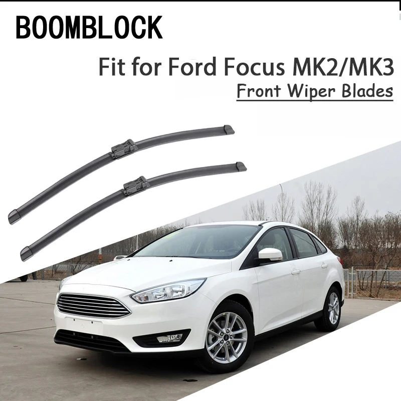 Щетки стеклоочистителя BOOMBLOCK 2 шт. высококачественные щетки для Ford Focus 3 MK2 MK3