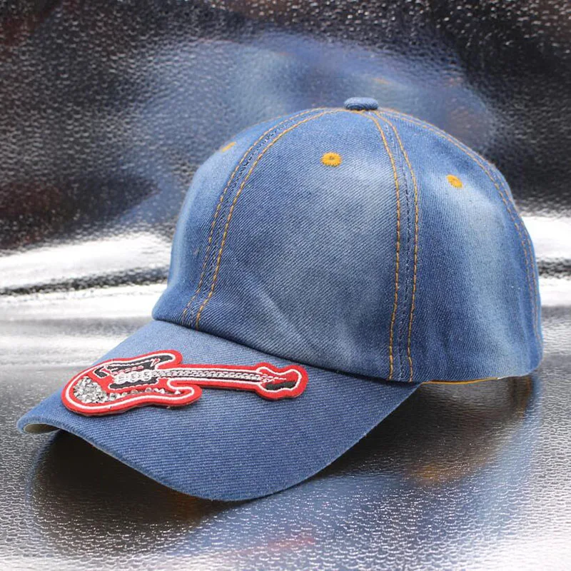 

SUOGRY Women's Baseball Cap Diamond Patch Denim Snapback Cowboy Hats Women Cowboy Hat Summer Sun Hat