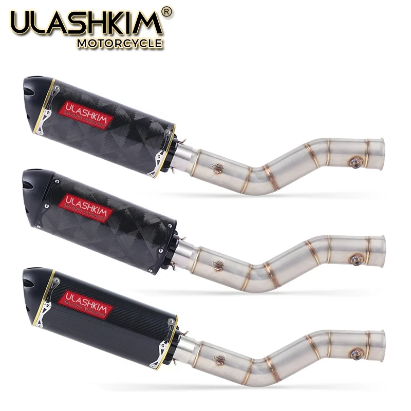 

Motorcycle Exhaust Muffler Escape Full System Middle Link Pipe Slip On For yamaha YZF1000 YZF R1 2009 2010 2011 2012 2013 2014