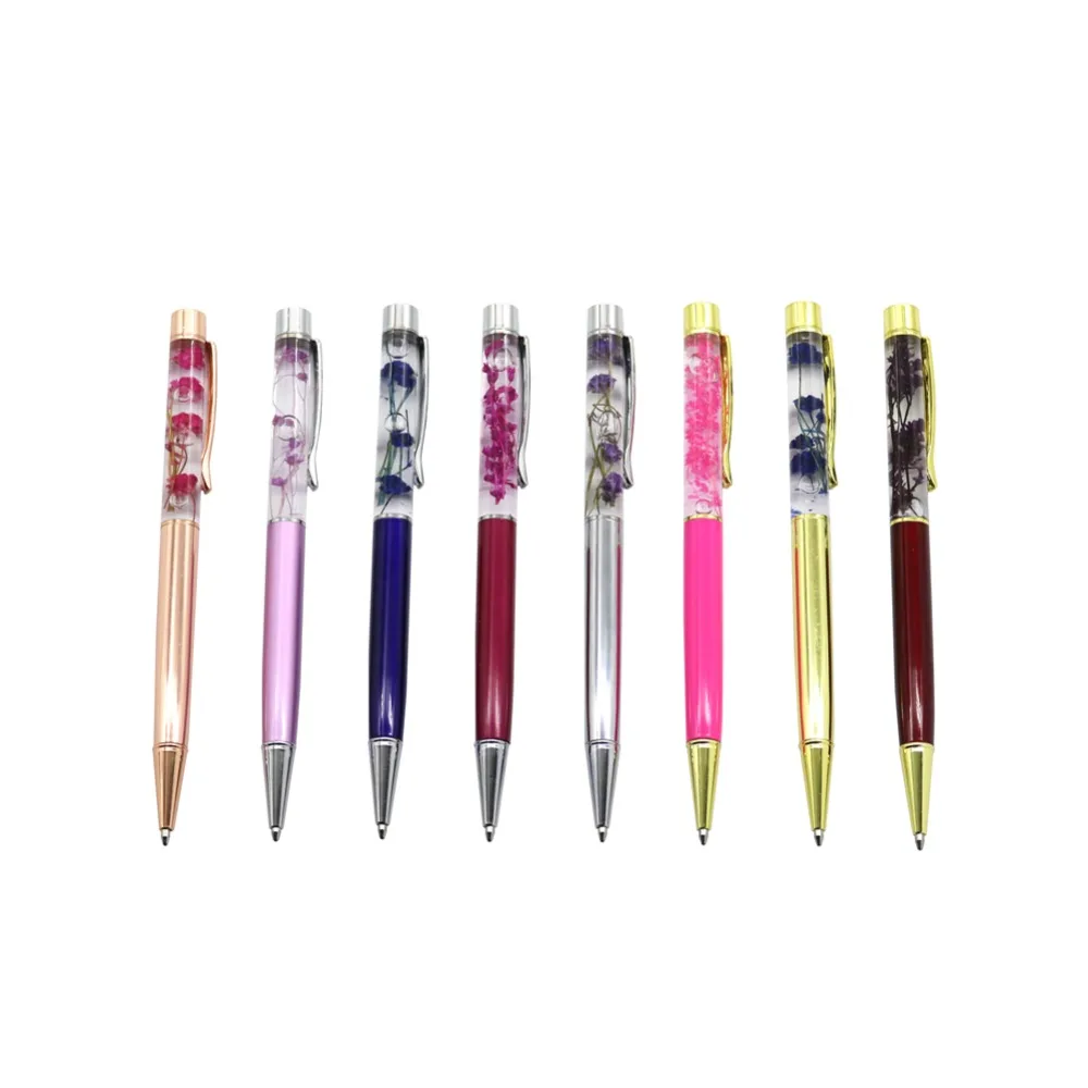 Buy Dried flowers Ballpoint pens Spinning pen High