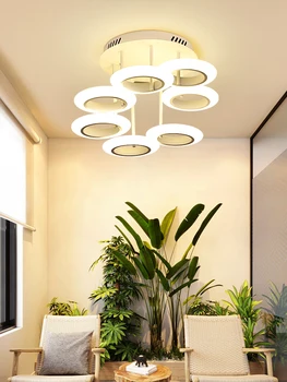 

Modern LED Ceiling Lighting Modern Round Aluminum Ceiling Light Fixtures 13 Heads Acrylic Lamparas De Techo Iron Bedroom Avize