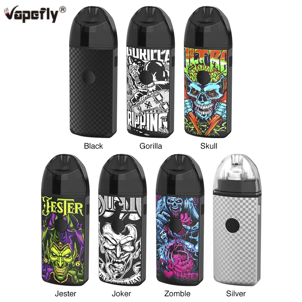Acheter Flambant neuf Original Vapefly bouffon reconstructible goutteur Pod bricolage 1000mAh batterie 2ml goutte à goutte cartouche maille bobine E Cigarette Vape