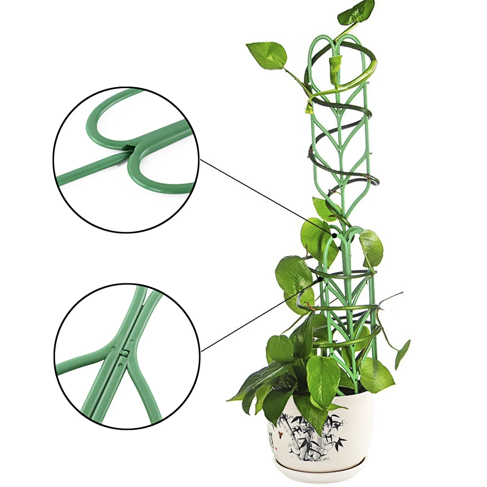 

3pcs Durable Climbing Rattan Plant Holder Ivy Vines Flower Rack Growing Plants Stand Adjustable Plastic Flower Stand Combination