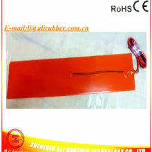 3d принтер нагреватель силиконовый резиновый нагреватель 150*780*1,5 мм 240 В 350 Вт Клей 100 к термистор 1500 мм свинцовый провод с короткой стороны