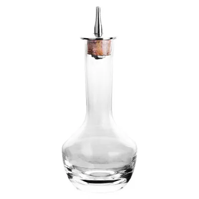 Стеклянная бутылочка для горькой настойки в японском стиле-90 мл/3 унции - Цвет: Silver