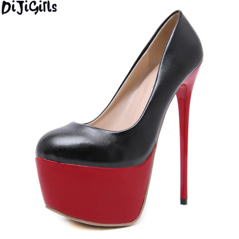 

Fashion Women's Round Toe Thin Heels Pumps Shoes Concise Gladiator Woman High Heels 6cm Platform Ladies Wedding Party Shoes