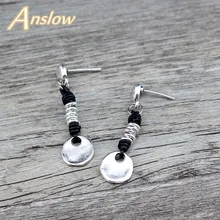 Anslow горячие милые романтические модные аксессуары ручной работы маленькие кожаные серьги для женщин девушек женский новогодний подарок LOW0075AE