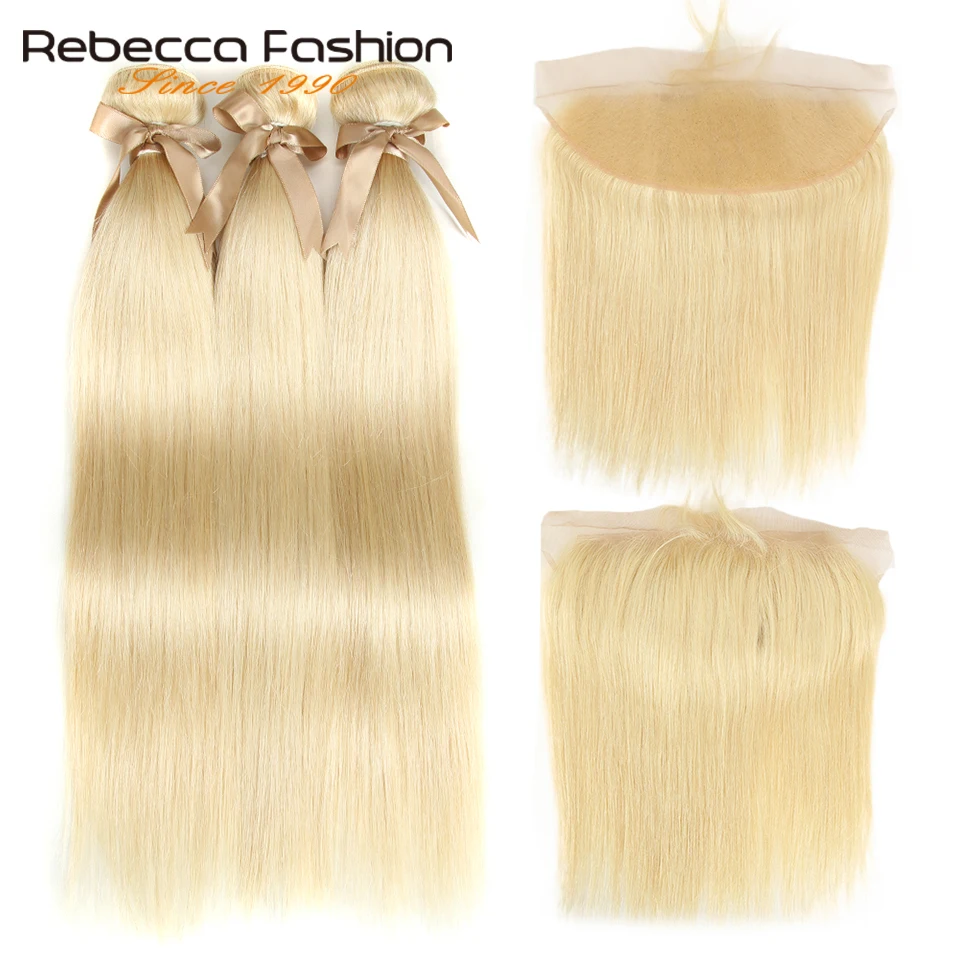 Светлые пряди Rebecca 613 с фронтальной пряжкой прямые человеческие волосы светлые