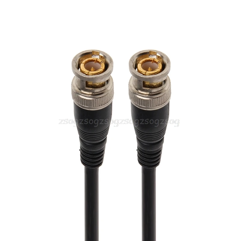 BNC Male To Male Nickel Plating Straight Crimp RG58 Pigtail Adapter Cable 0.5m newest F21 19 Dropship