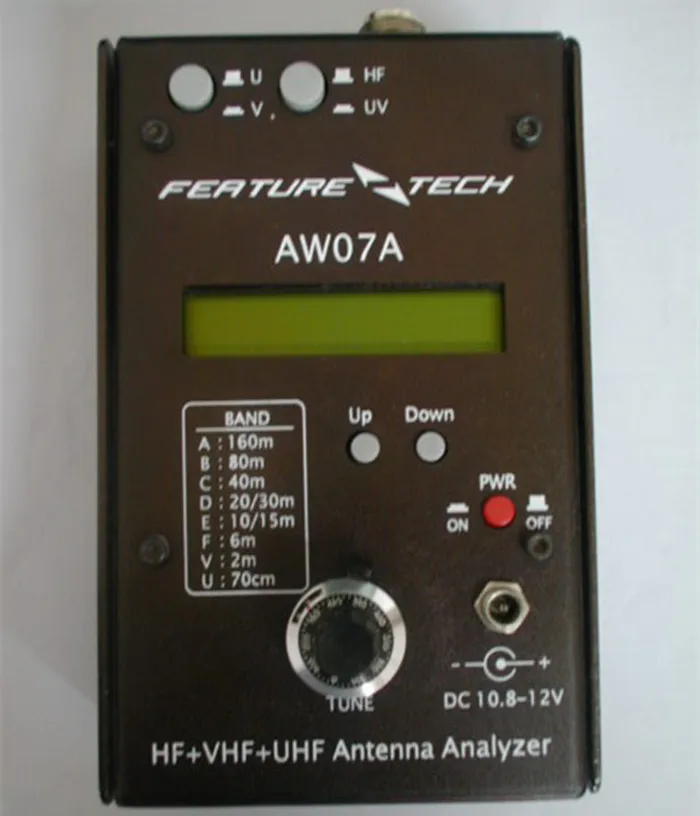 Ham радио коротковолновое радио HF УФ 1,5-490 МГц 3-полосный AW07A анализатор антенны