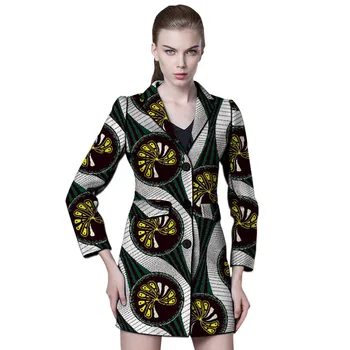

New Hot Sexy Retro African Clothing Long suit jackets Ethnic Dashiki Fashion Suit African Printed Long Sleeved Jacket