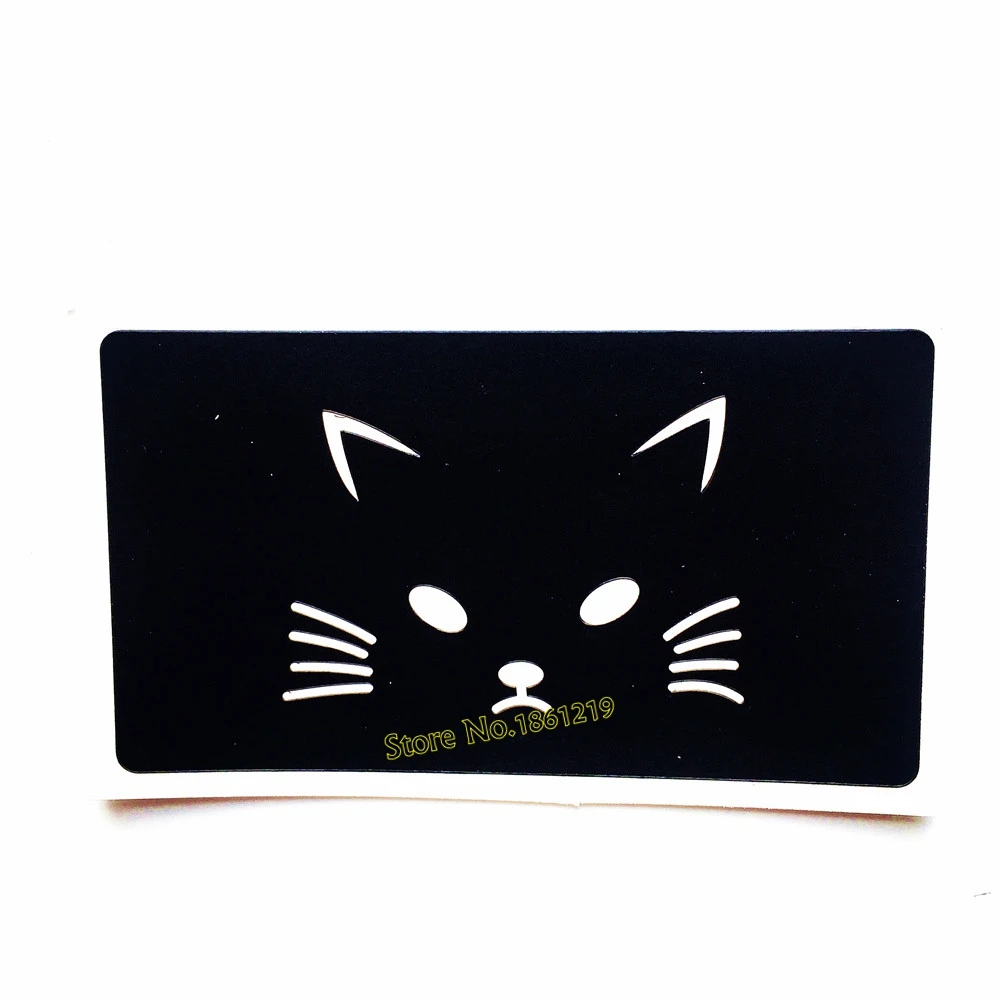 

HOT Hollow Out Cartoon Cat Pattern Henna Tattoo Stencil Cat Women Body Art Paint Mehndi Tattoo Template Stencil Paste Airbrush