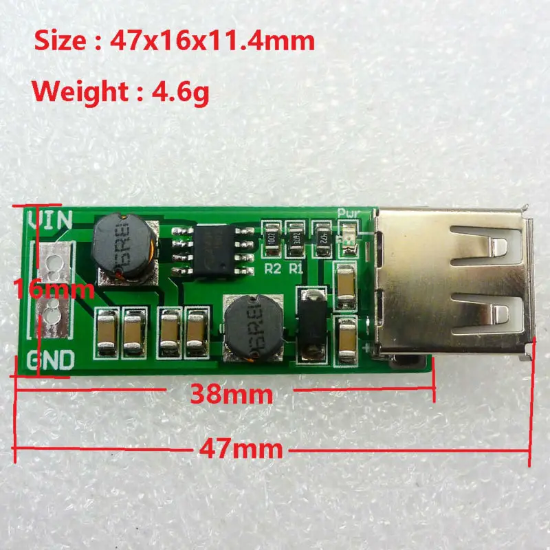 

USB Auto Boost-buck Step Up-down DC DC Converter Voltage Regulator 1.2V 1.5V 2.5V 3V 3.3V 3.7V 4.2V 4.5V 5.5V 6V to 5V